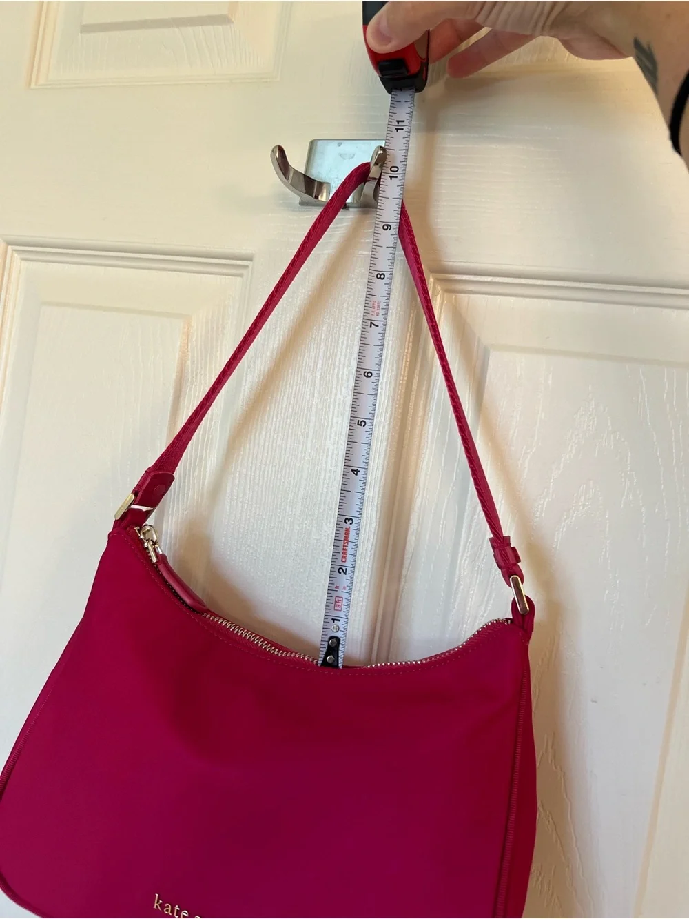 kate spade Raspberry Pink Shoulder Bag with Gold Hardware